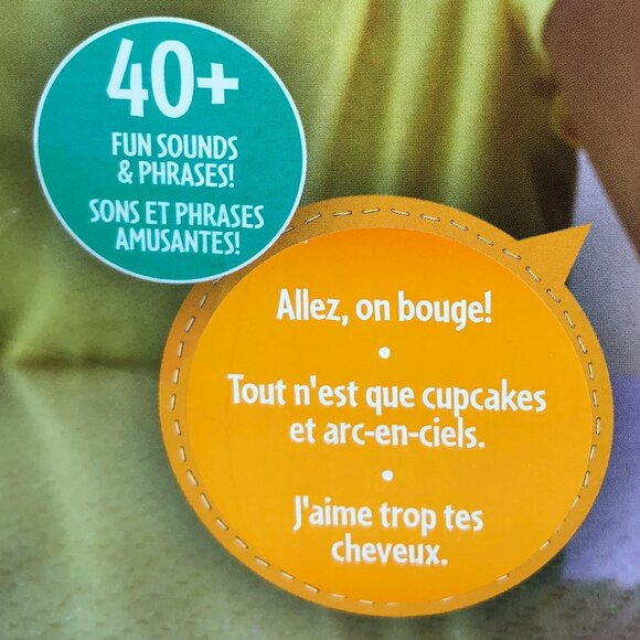 New in Box-Hasbro Trolls Party Hair Poppy Musical Doll-Speaking in French - Picture 9 of 16